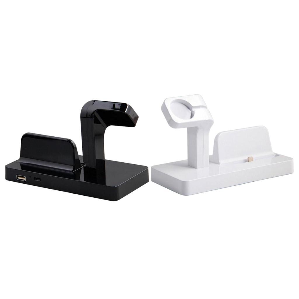 2 x 2 in 1 Desktop Docking Charging Station Stand for iPhone 6 7 and  Watch