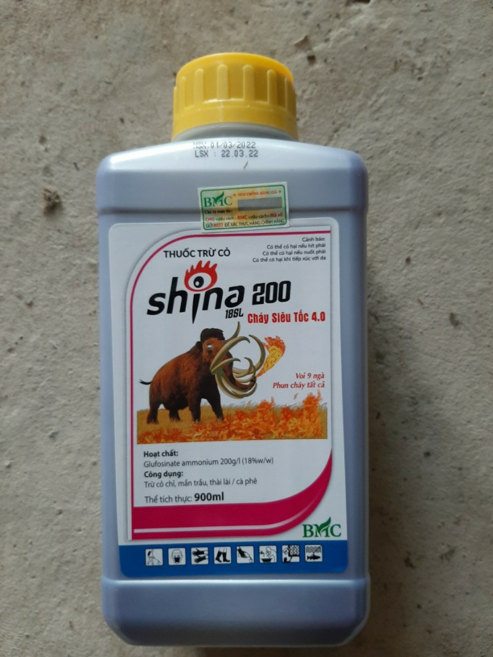 Trừ cỏ không chọn lọc Shina 18SL chai 900ml - diệt cỏ lá rộng và lá hẹp