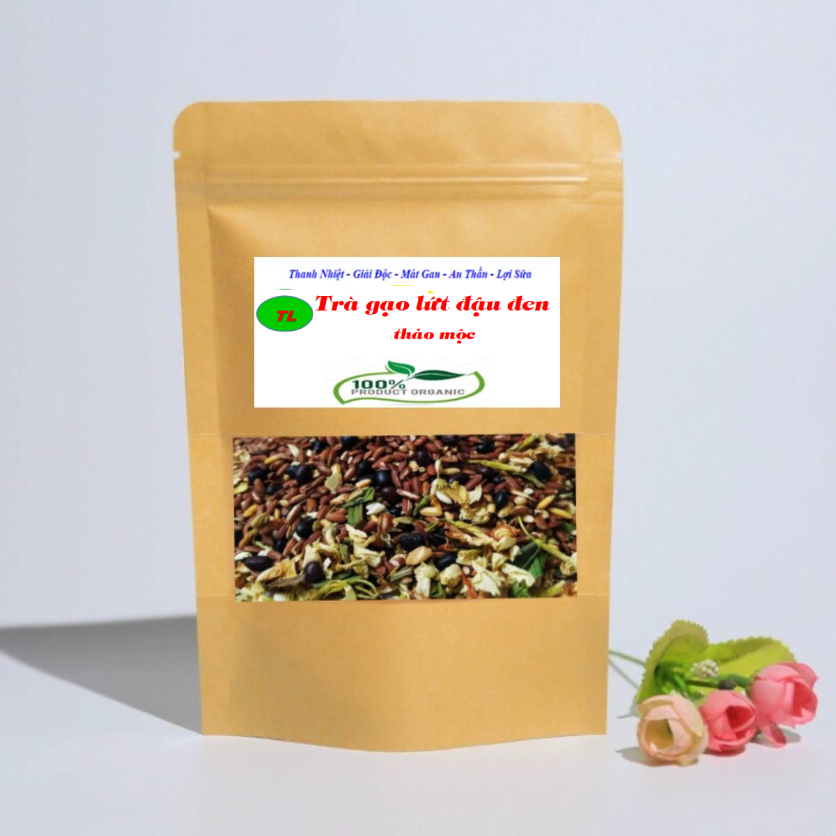 Trà gạo lứt đậu đen xanh lòng  - Hỗ trợ giảm cân ,thanh nhiệt, mát gan, lợi sữa
