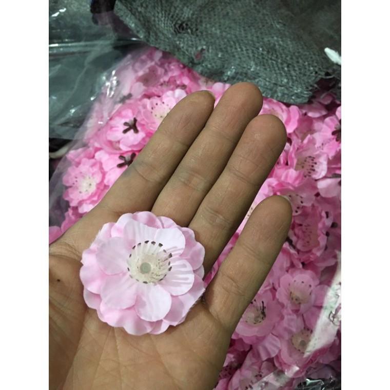 sỉ 1kg hoa mai, hoa đào giả trang trí tết 2022 hàng đẹp loại 1 được 1300 bông/kg