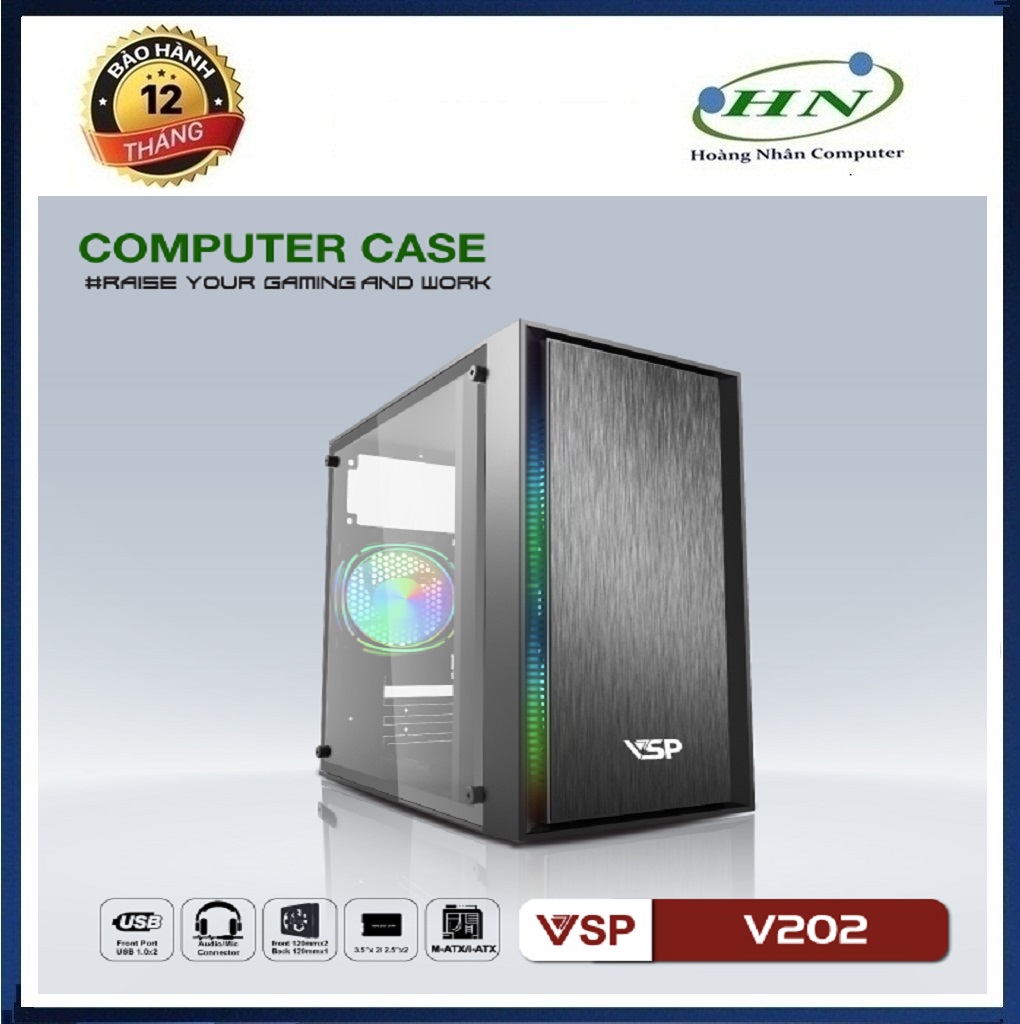 Case gaming &amp; Work VSP V202 - HN - Hàng Chính Hãng