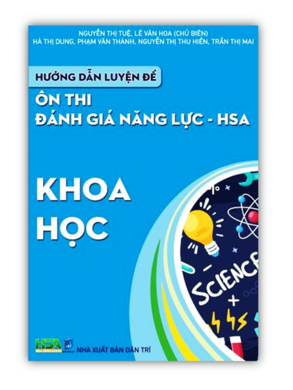 Sách - Hướng dẫn luyện đề – ôn thi Đánh giá năng lực - HSA Phần Khoa học