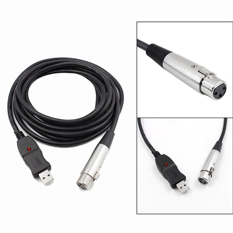 Dây cáp kết nối micro Transhine XLR – USB dài 3m