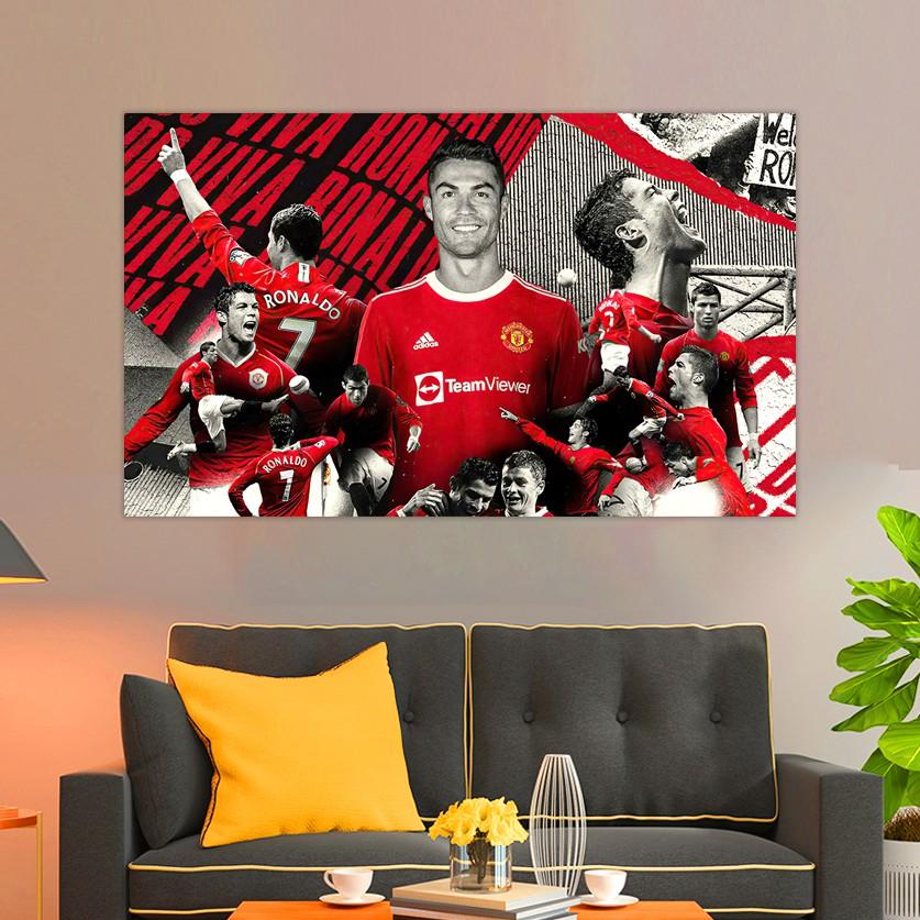 Bộ Decor Ronaldo Manchester United | Bộ Ảnh Decor Mới Nhất Trang Trí Phòng Theo Phong Cách Cá Nhân