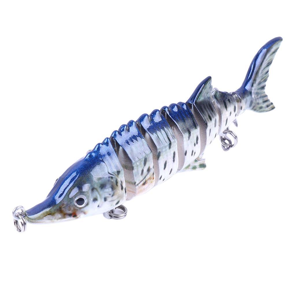 11cm Fishing Joint Lures Artificial Hard Bait With 2 Treble Hooks