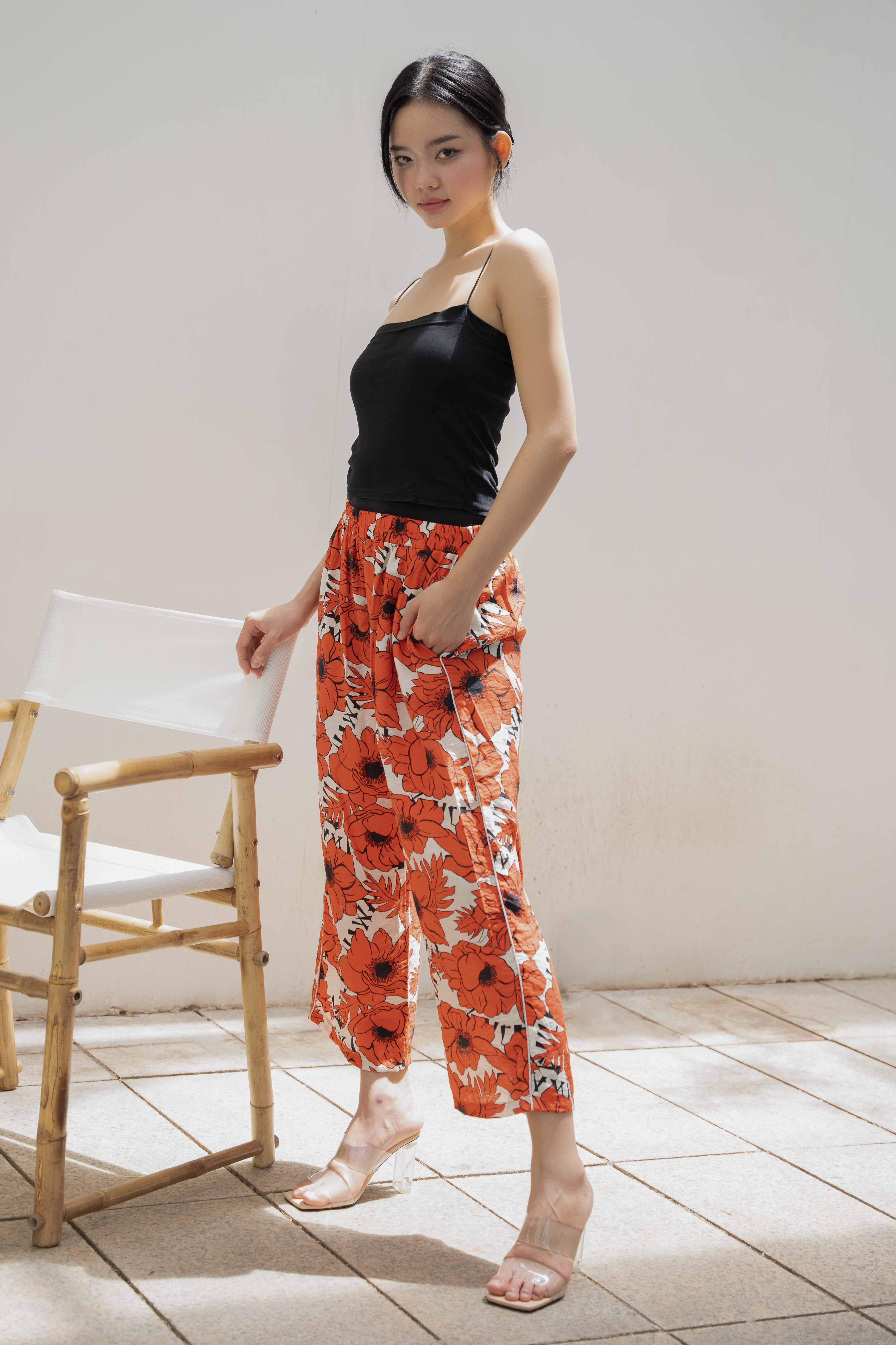 Quần Hoa Cotton Cao Cấp Luna Llena