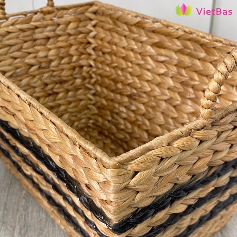 Giỏ lục bình VIETBAS có quai MAU23