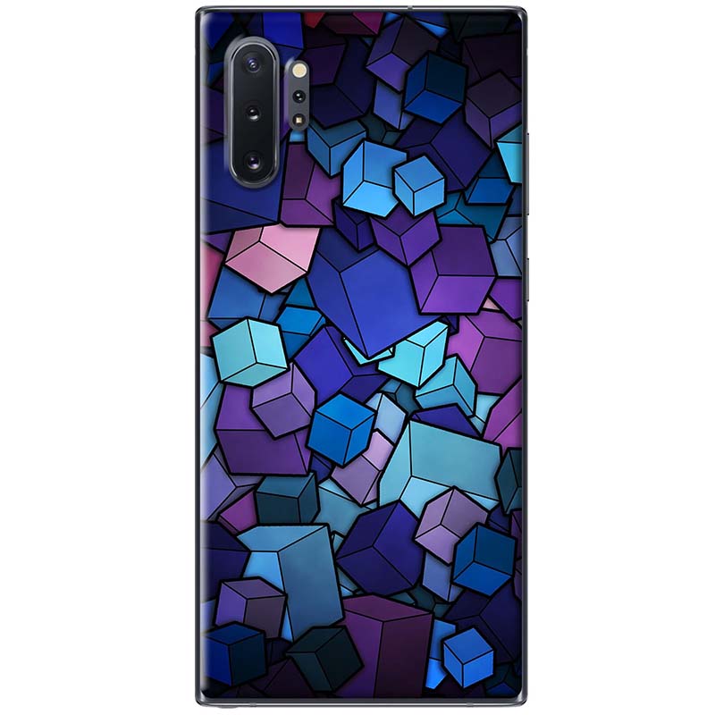 Ốp lưng dành cho Samsung Galaxy Note 10 Plus mẫu Viên đá xanh