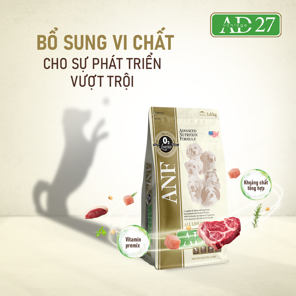 Thức ăn dinh dưỡng dành cho chó ANF AD27 - 1.6KG