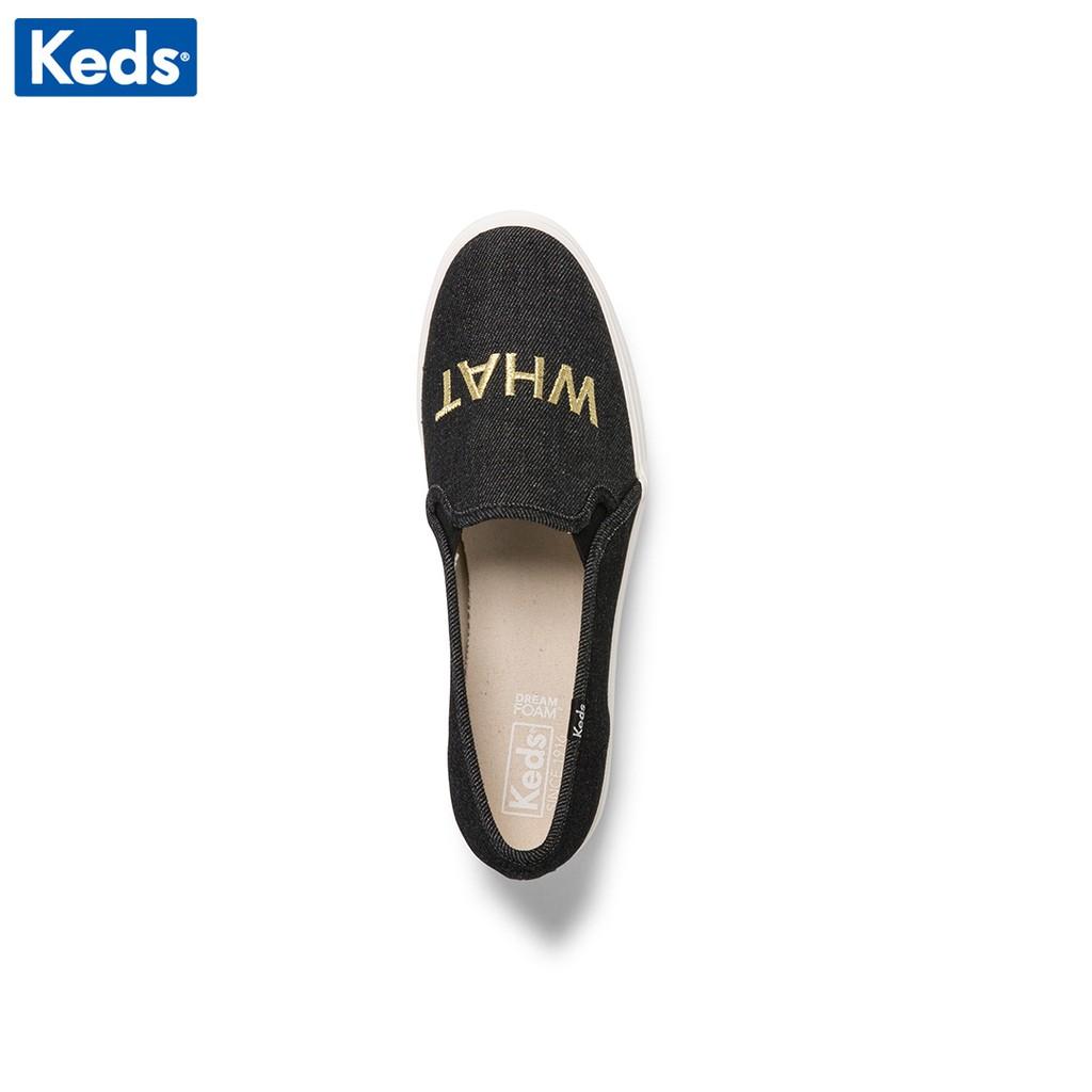 Giày Keds Nữ - Triple Decker Embroidery Black - KD060432