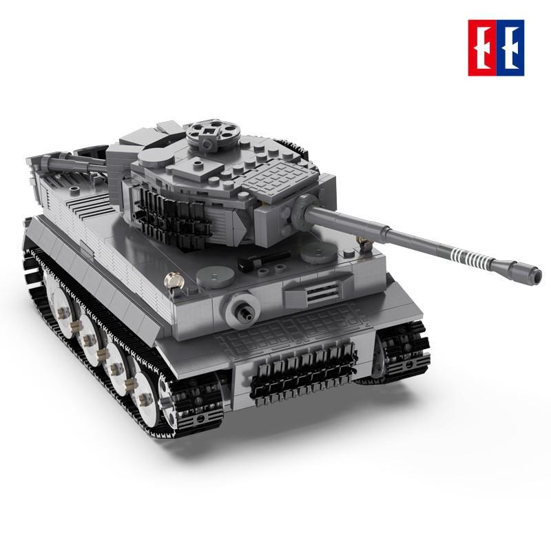 Đồ Chơi Lắp Ráp Kiểu LEGO ARMY Mô Hình Xe Tăng Điều Khiển RC TIGER TANK CaDA C61071 Với 925 Mảnh Ghép - Động Cơ Pin Sạc