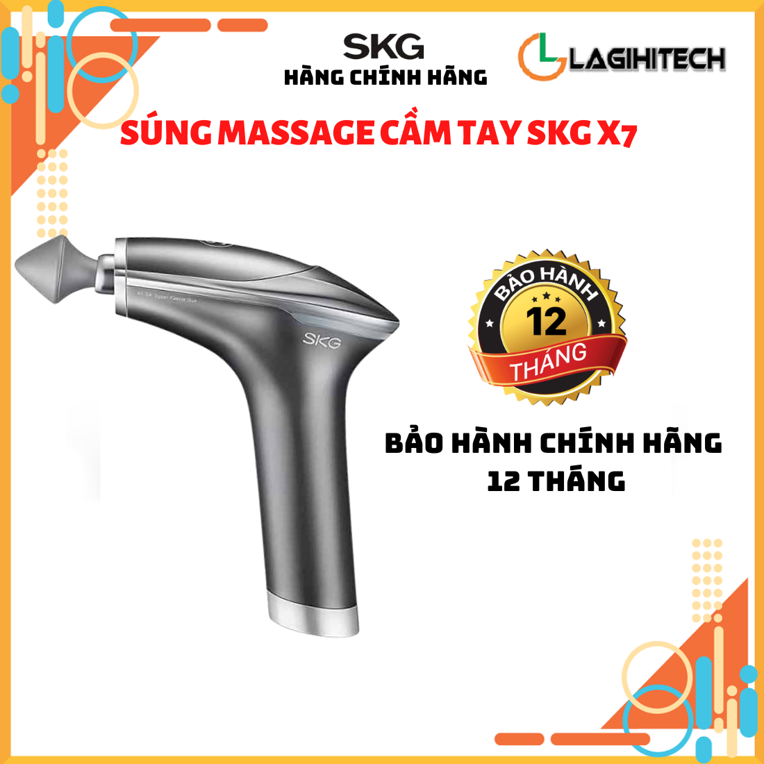 Máy Massage Cầm Tay Cao Cấp Gun SKG X7