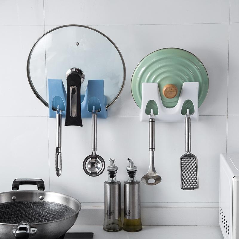 2pcs đục lỗ nồi miễn phí giá đỡ giá đỡ Hộ gia đình Tường treo tường treo tường