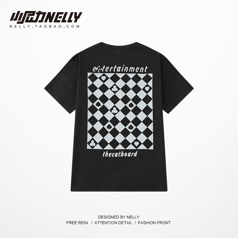 Áo Phông Cộc Tay Nelly Heybig cổ tròn tay lỡ unisex phù hợp cả nam và nữ thời trang phong cách