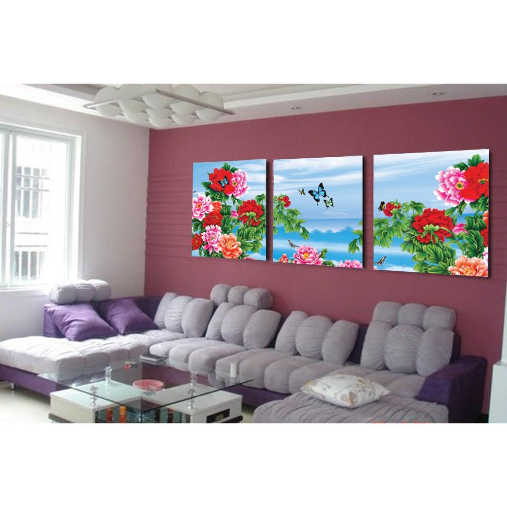 Tranh Treo Tường Vườn Hoa Mẫu Đơn 4