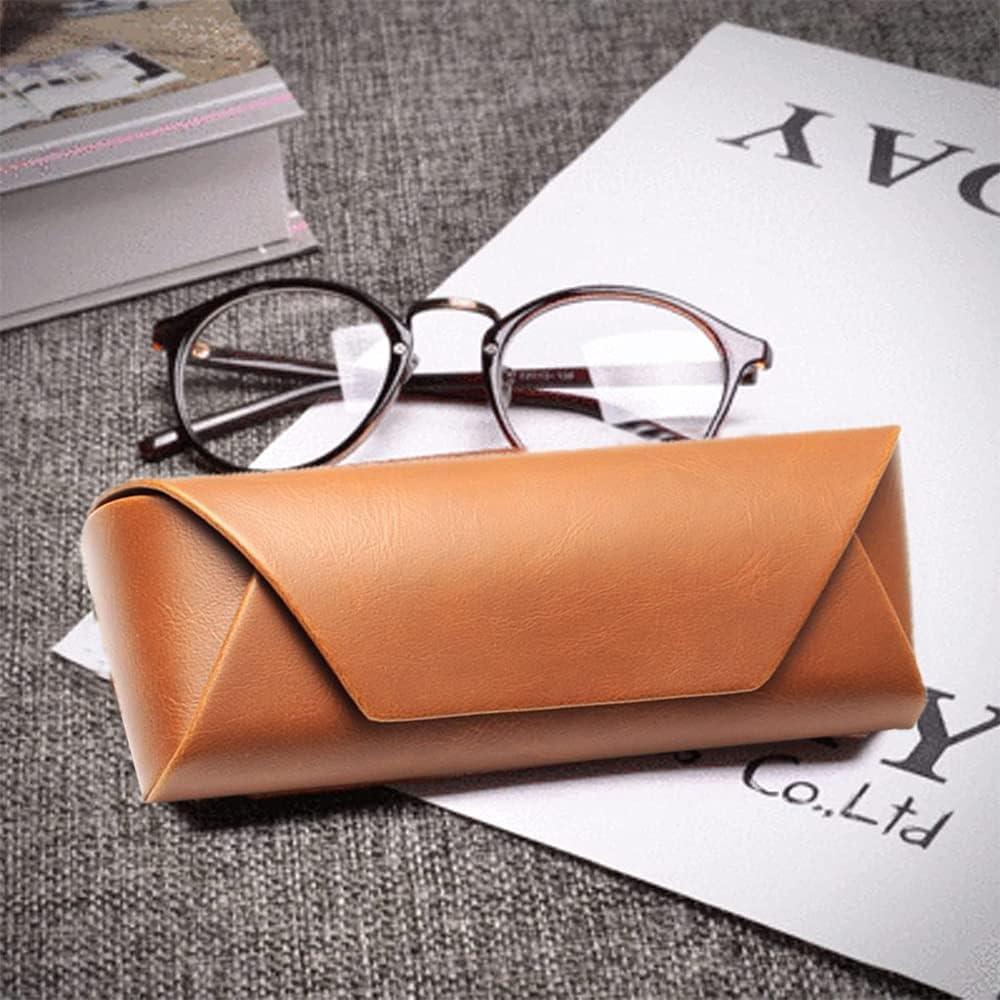 2 mảnh kính râm, vỏ kính râm, hộp kính, da bọc da, đeo kính có thể đeo được, phù hợp với nam giới, phụ nữ, trẻ em, người già