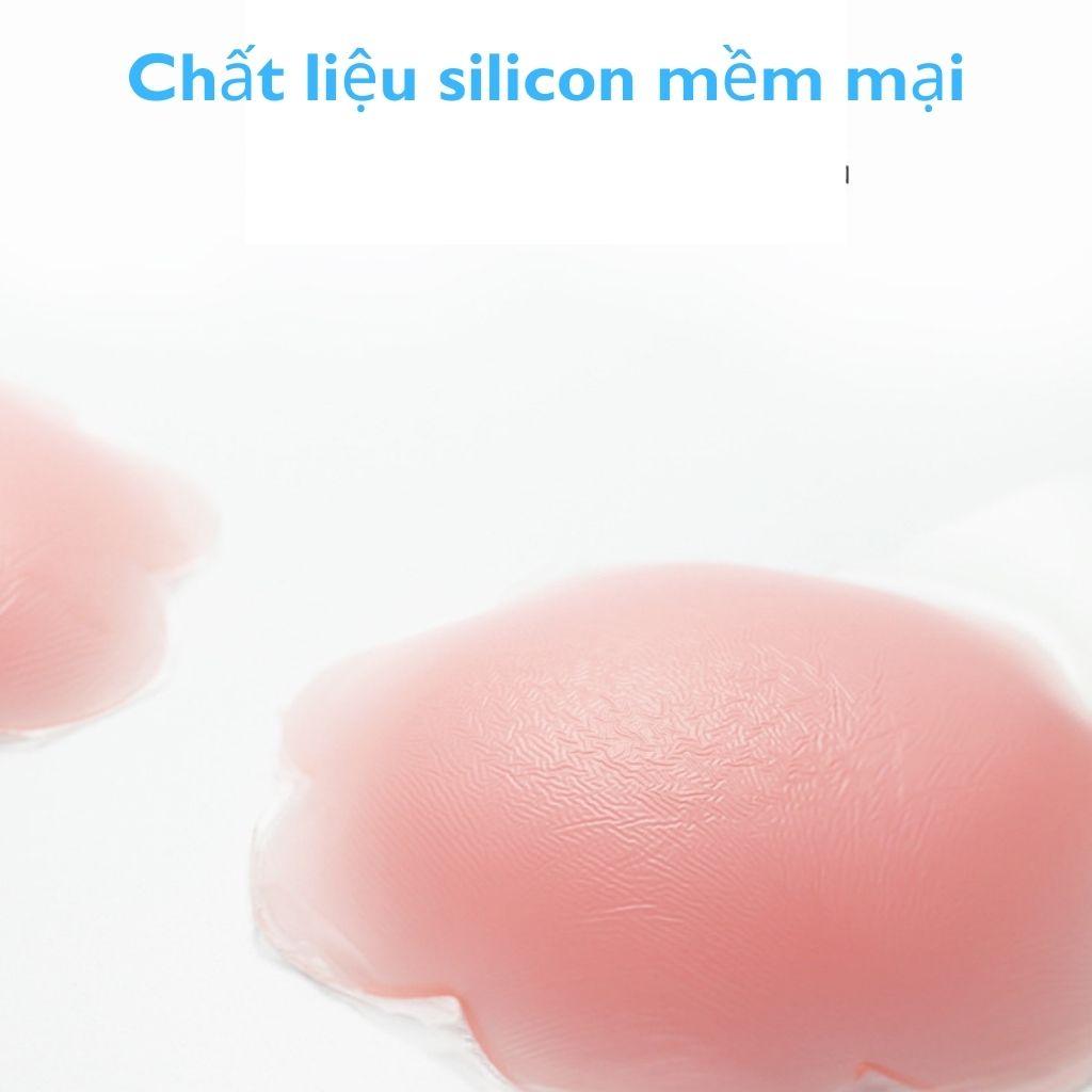 Miếng dán ngực ti silicon nâng ngực, áo ngực dán chống chảy xệ sử dụng nhiều lần PINKAHA