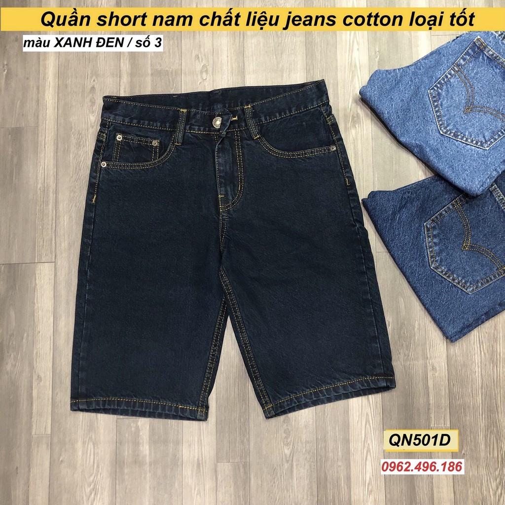 Quần short jean nam ống suông trung niên QN501D