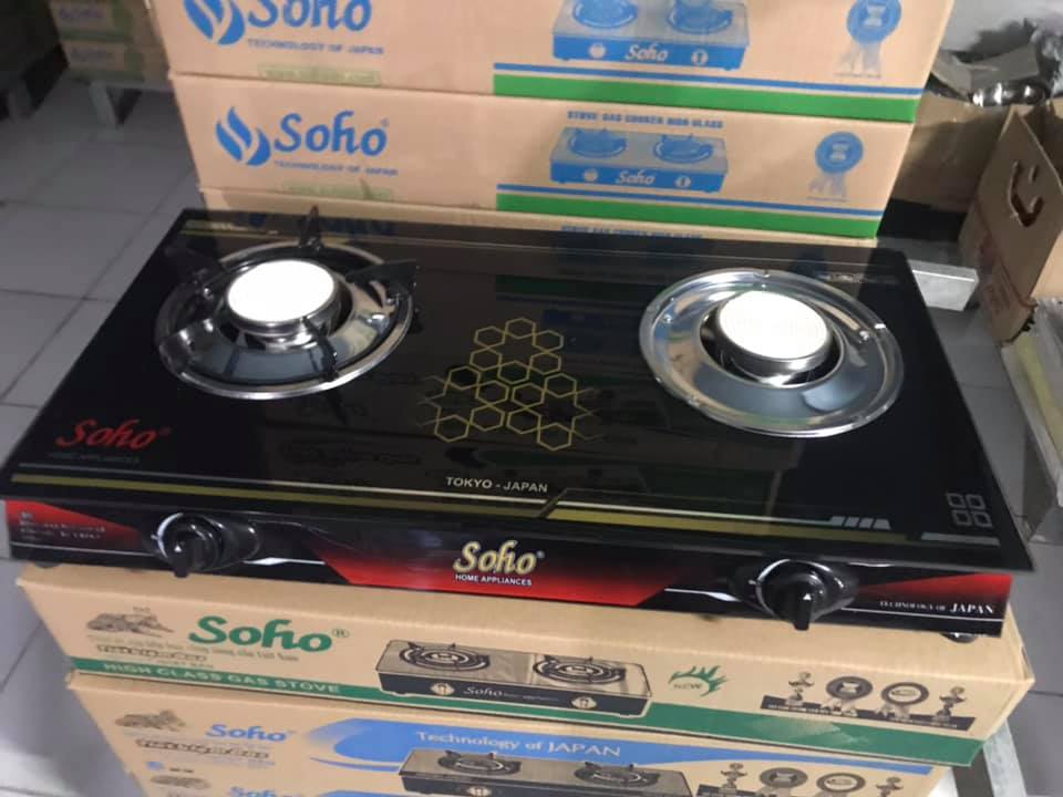 Bếp Gas Mặt Kính Hồng Ngoại SOHO Tiết Kiệm 30% Gas - Hàng Chính Hãng,