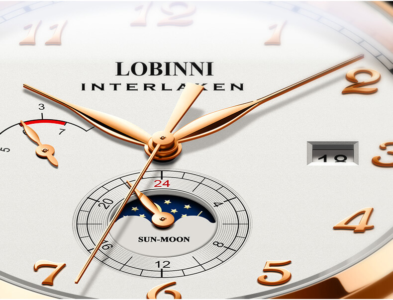 Đồng hồ nam Lobinni  Ref.6860-2 Chính hãng Thụy Sỹ