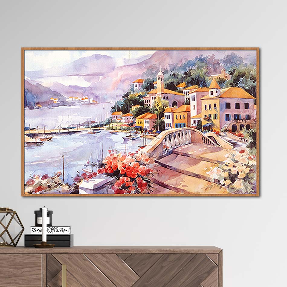 Mua Tranh canvas sơn dầu phong cảnh Châu Âu - PC001 - 60x40cm tại  tranh3dphongvanphat