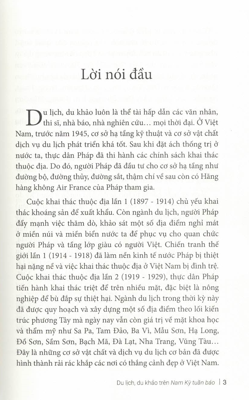 Du Lịch, Du Khảo Trên Nam Kỳ Tuần Báo