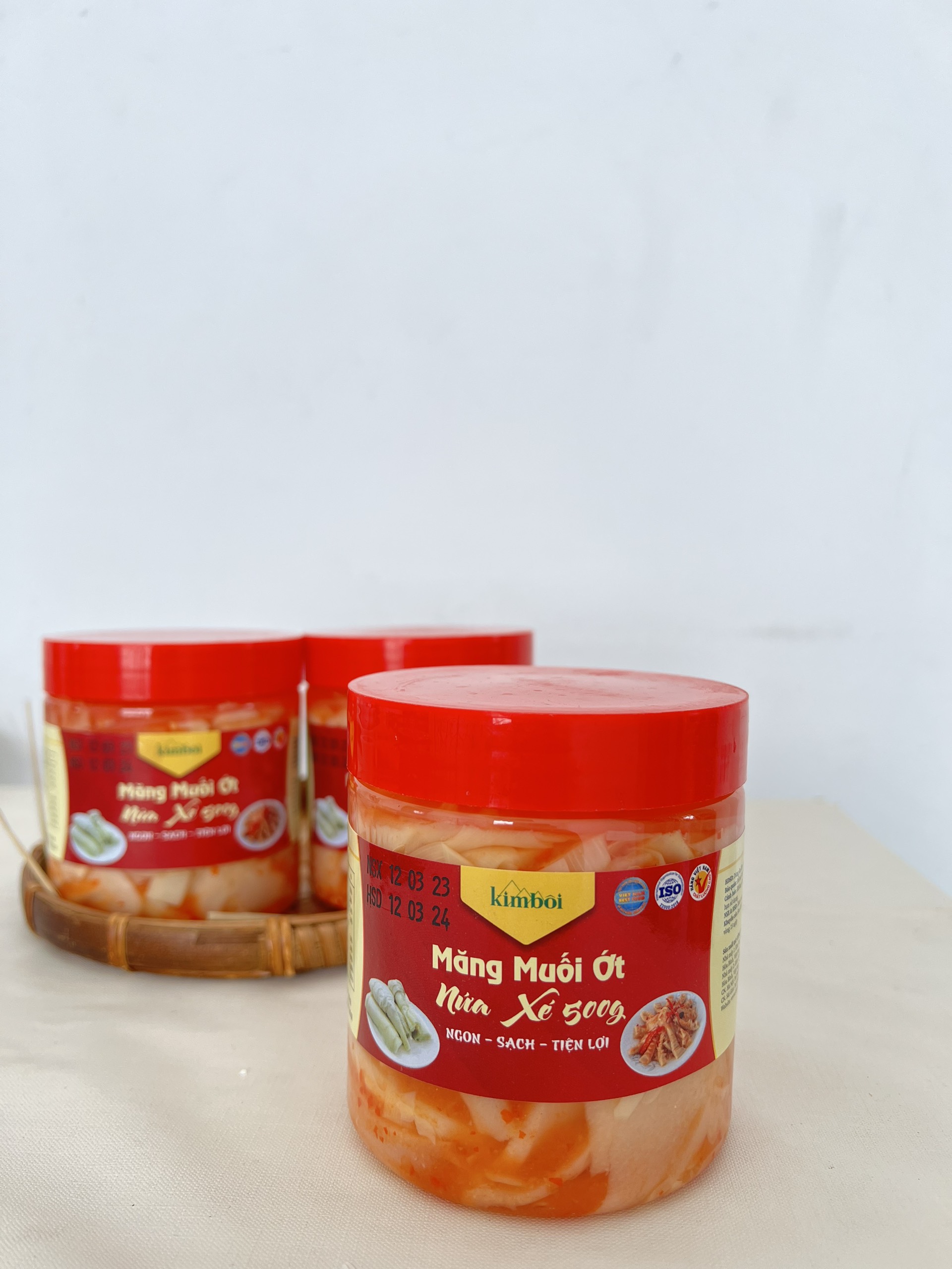 Măng Muối Ớt Nứa Xé Kim Bôi 500g