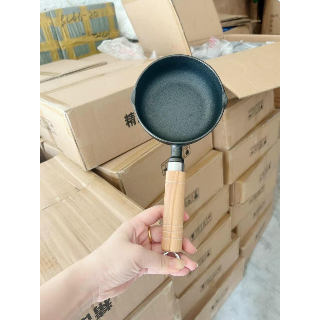 Chảo Quánh gang mini dùng được tất cả các loại bếp