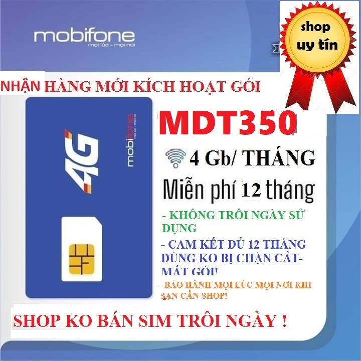 Sim 4G mobifone sim mạng 1 năm không phải nạp tiền