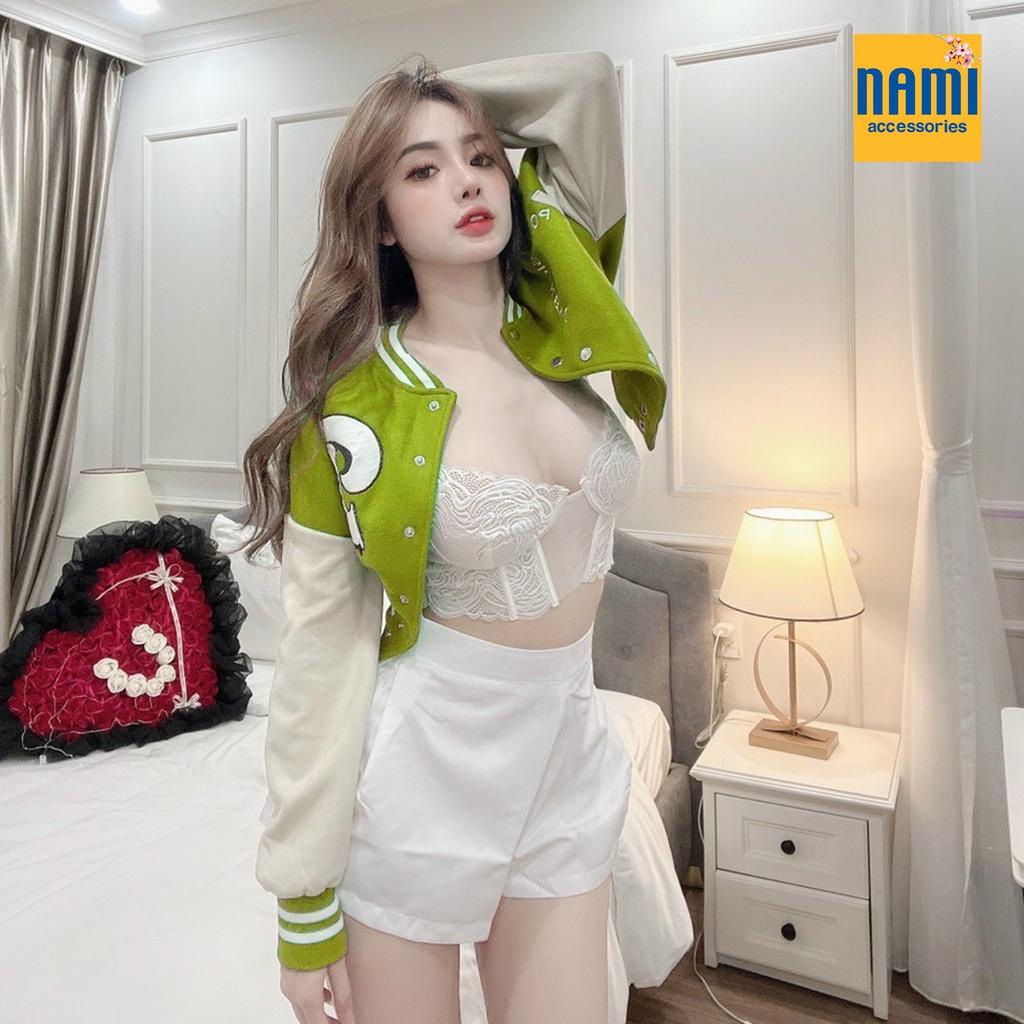 ( HÀNG CHUẨN ĐẸP ) Áo Khoác Bomber Chữ D Chạy Viền Tay Phối Màu Sắc Trẻ Trung Cá Tính Cool Girl - ATNU017