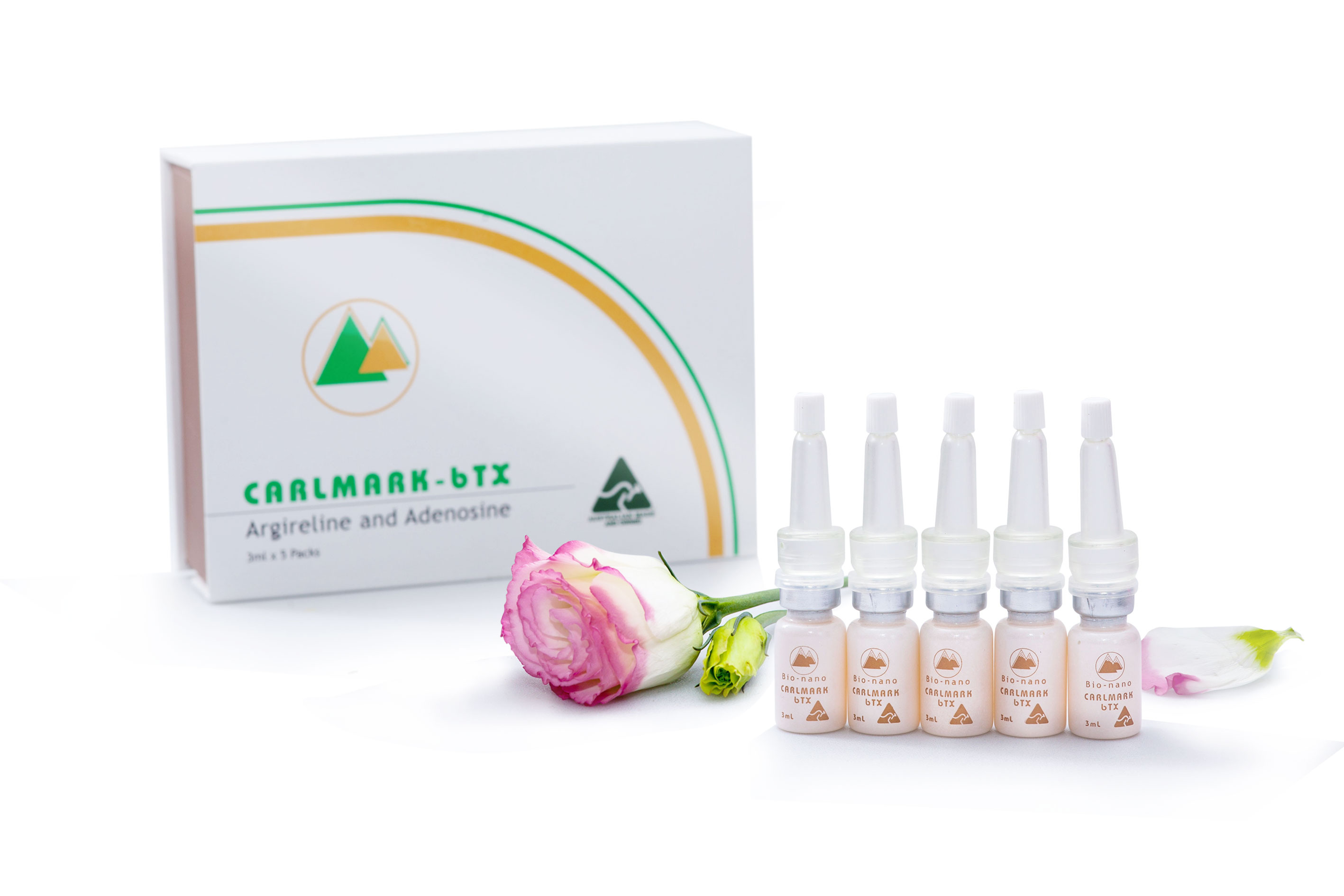 Hộp 5 lọ Tinh chất Carlmark BTX làm mờ nếp nhăn, nám sạm - Bio Nano Concentrated Carlmark BTX Argireline và Adenosine (3ml x 5)