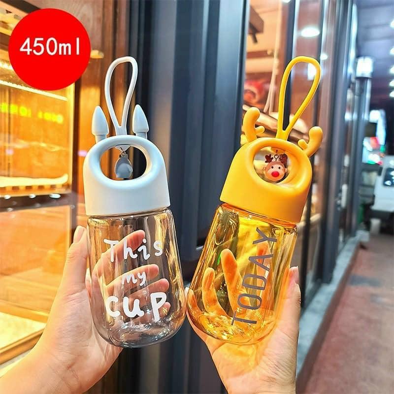 Bình Nước Tai Thỏ , Tai Hươu Có Quai Xách Kute Mới 2021