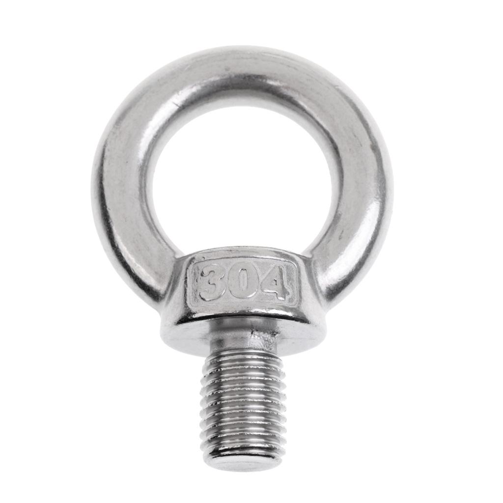 304 Stainless Steel DIN 580 Machine Shoulder Lift Eye Bolt Marine M20 x 28mm