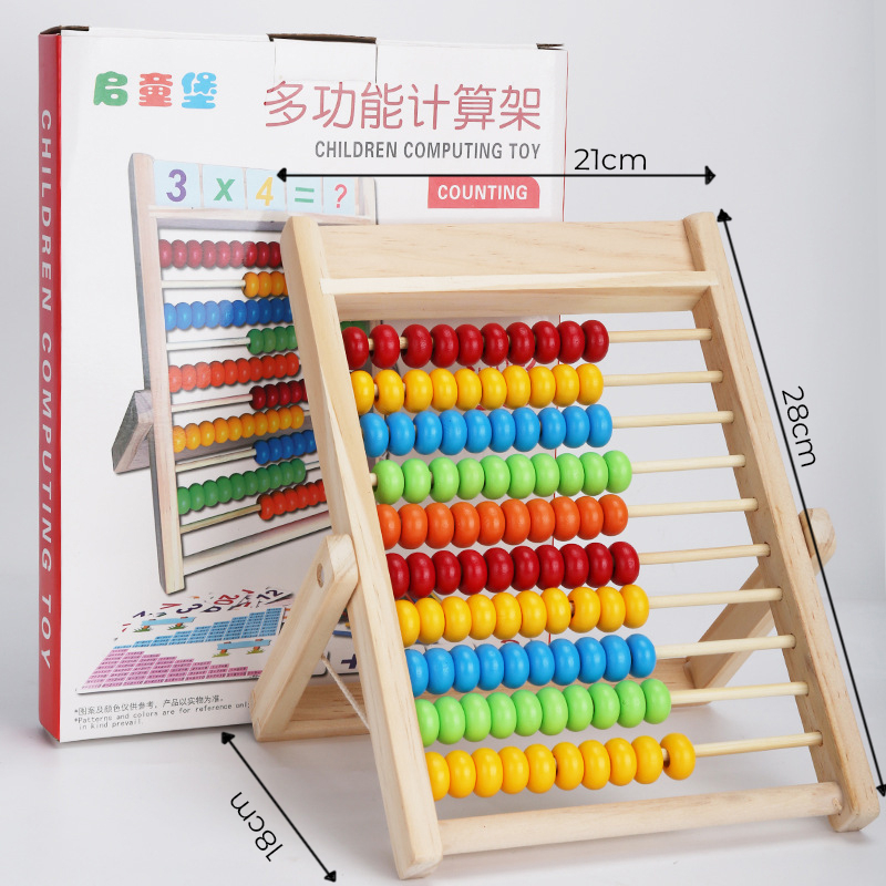 Đồ Chơi Giáo Dục Bàn Tính Toán Học Thông Minh Tặng Kèm 100 Thẻ Số 100 Que Tính Nhiều Màu