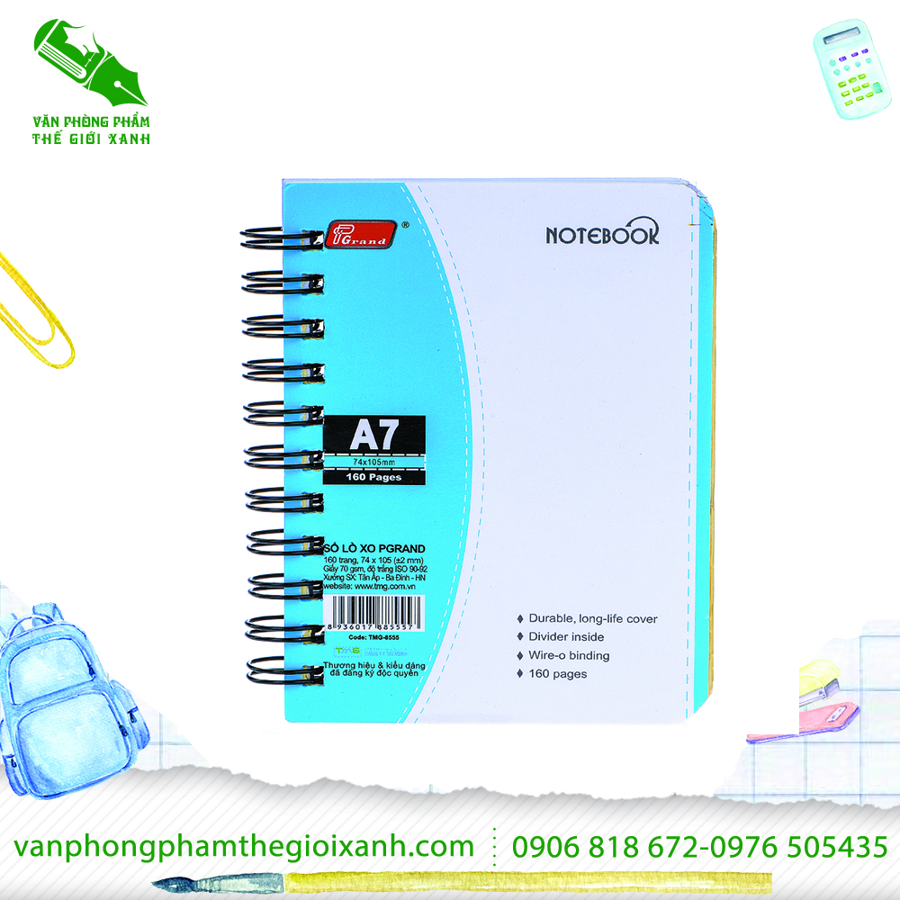 Sổ Lò Xo Grand A7 (160 Trang ) 8555