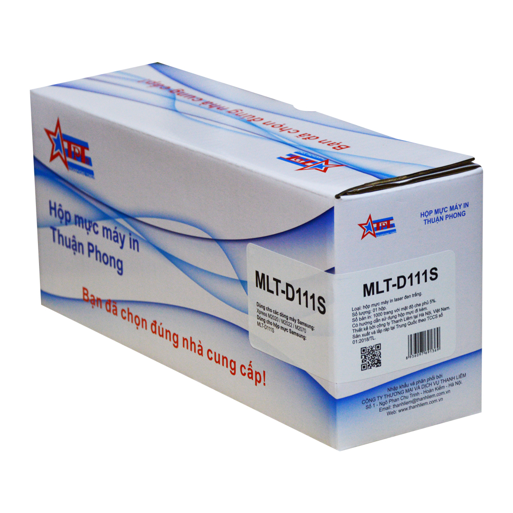 Hộp mực Thuận Phong MLT-D111S dùng cho máy in Samsung Xpress M2020 / M2022 / M2070 - Hàng Chính Hãng