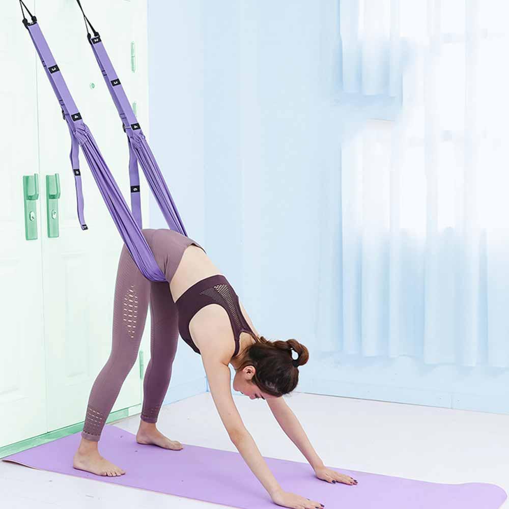 Có Thể Điều Chỉnh Trên Không Tập Yoga Dây Võng Xoay Trải Dài Dính Tường Nghịch Đảo Bài Tập Đa Lớp Đai Tập Yoga Linh Hoạt Huấn Luyện