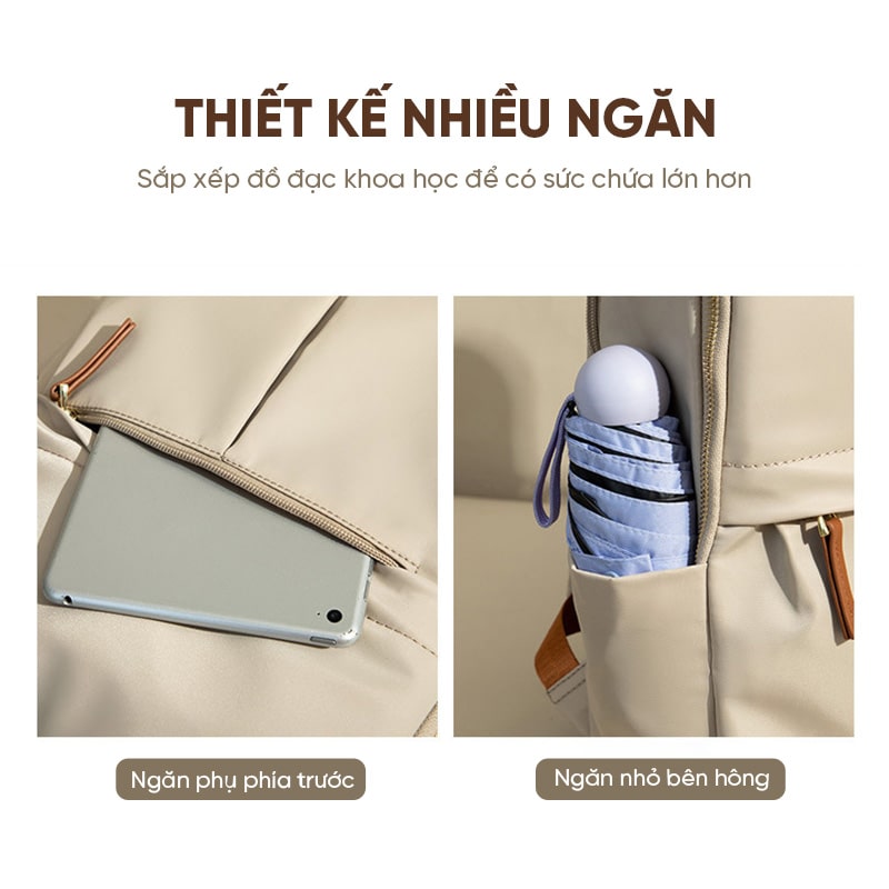 Balo nữ cao cấp GUBAG BL72 tối ưu cho việc đi làm, học và chơi nhỏ gọn phong cách sang trọng hiện đại