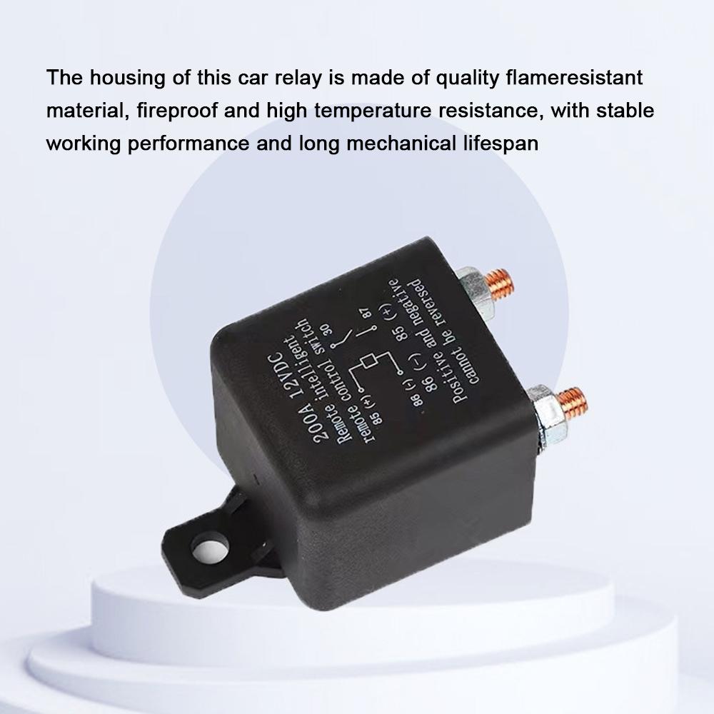 12 V Car Relay 200A Remote Dual Wireless Remote Disconnect Switch Copper Coil Battery Isolator