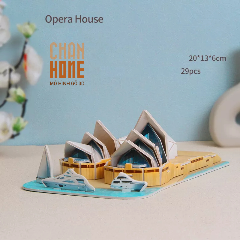 Mô hình lắp ráp giấy 3D bộ đồ chơi lắp ghép mô hình kiến trúc nổi tiếng độc đáo phát triển trí sáng tạo của trẻ