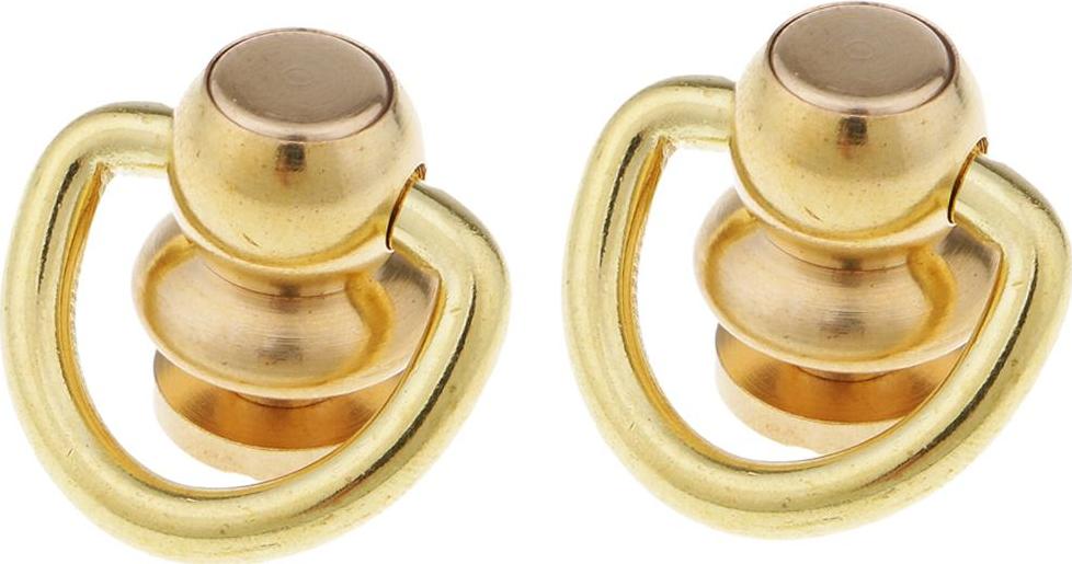 2 chiếc Bóng Bài với Vòng Đinh Tán Đinh Nhọn Đầu Vít Lưng cho Da Thủ Công