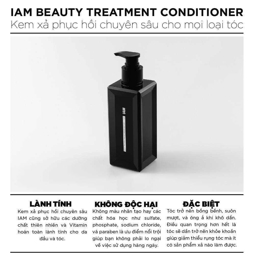 IAM BEAUTY TREATMENT FOR ALL KIND OF HAIR CONDITIONER - 250ML - Kem Xả Phục Hồi Chuyên Sâu Cho Mọi Loại Tóc