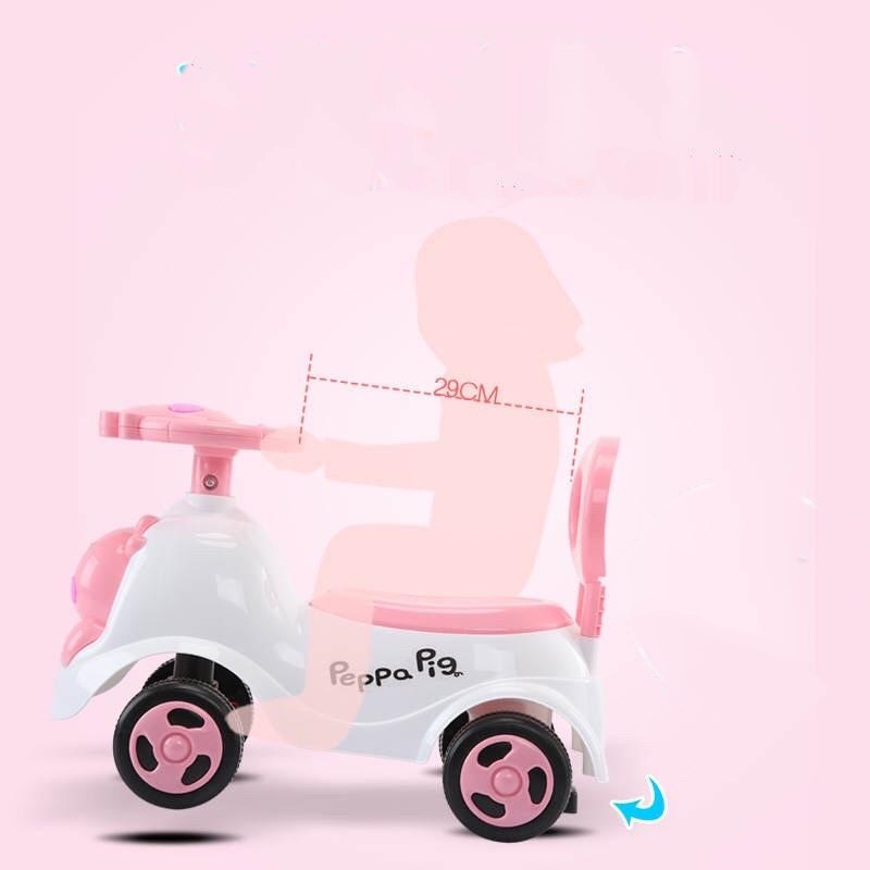 Xe chòi chân heo peppa cho bé có nhạc