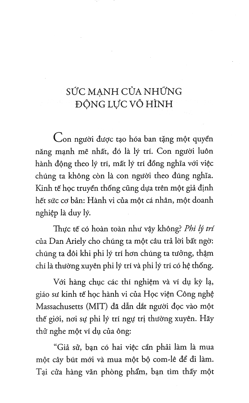 Phi Lý Trí - Cuốn sách cực hay viết về những động lực ẩn sau các quyết định của chúng ta, những hành vi phi lý trí của con người: Tặng Sổ Tay Giá Trị (Khổ A6 Dày 200 Trang)