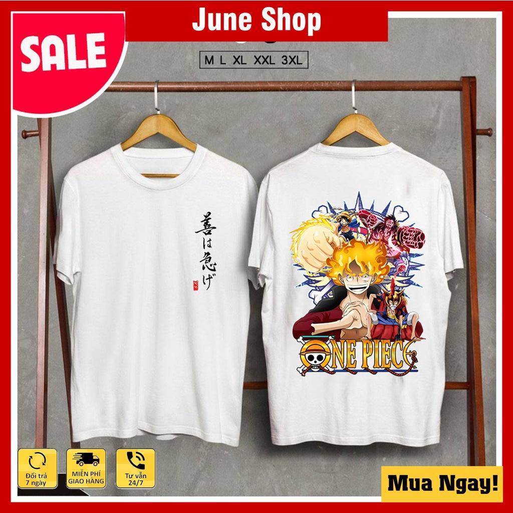 Áo thun One Piece - Áo Anime in hình Luffy Gear 5, Zoro siêu chất, mẫu mới