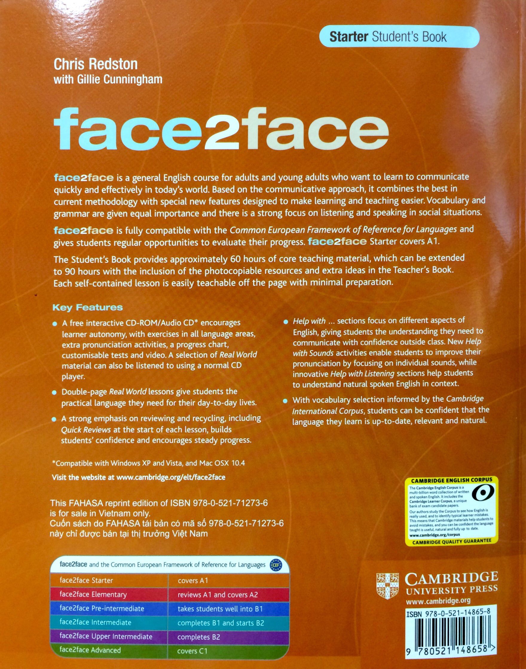 Face2face Starter Student's Book Reprint Edition