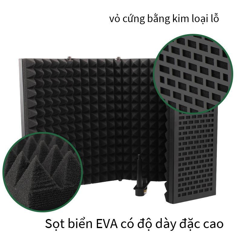 Giá thấp nhất bán trực tiếp kim loại năm cửa vỏ cách âm micrô giảm tiếng ồn cửa chống gió màn hình thu âm phòng thu màn hình hấp thụ âm thanh