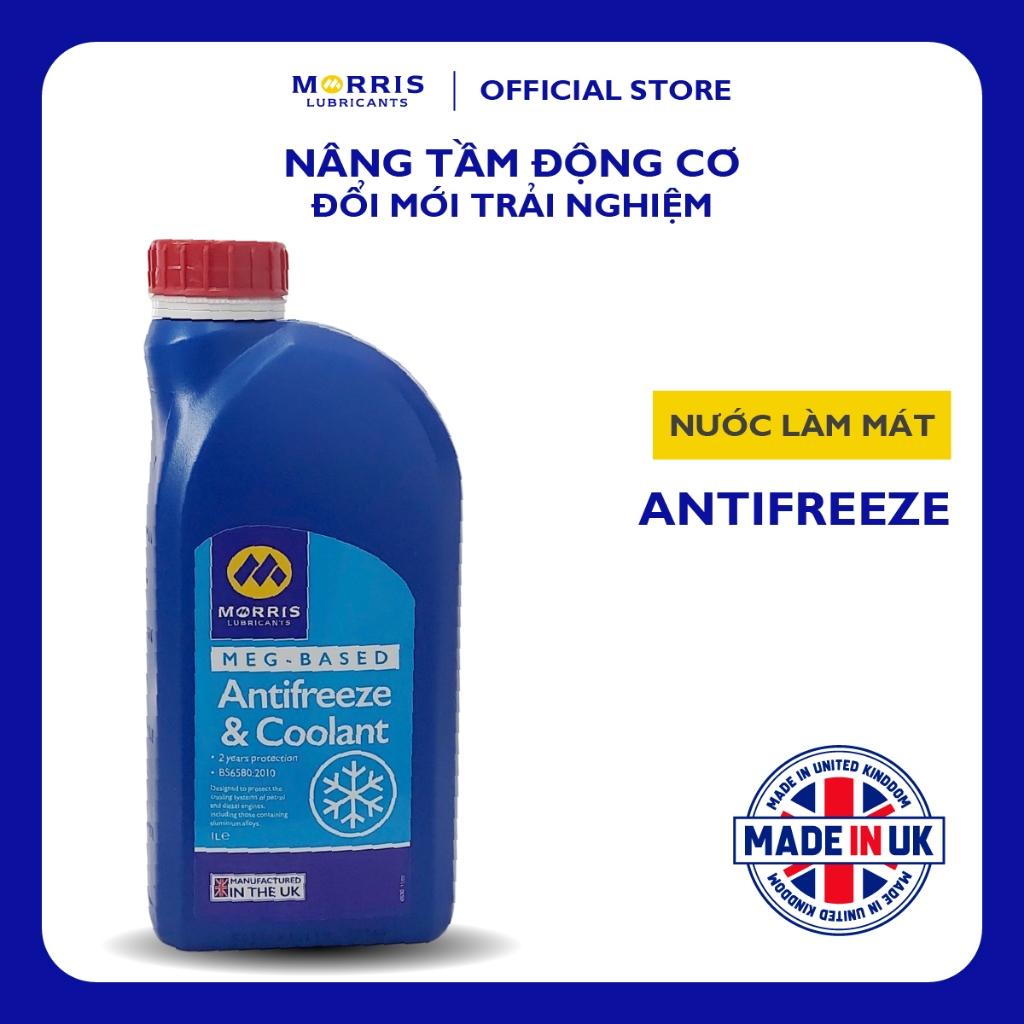 Nước Làm Mát Xanh Cao Cấp Cho Động Cơ Xăng - Morris Lubricants MEG Antifreeze &amp; Coolant / Can 1L
