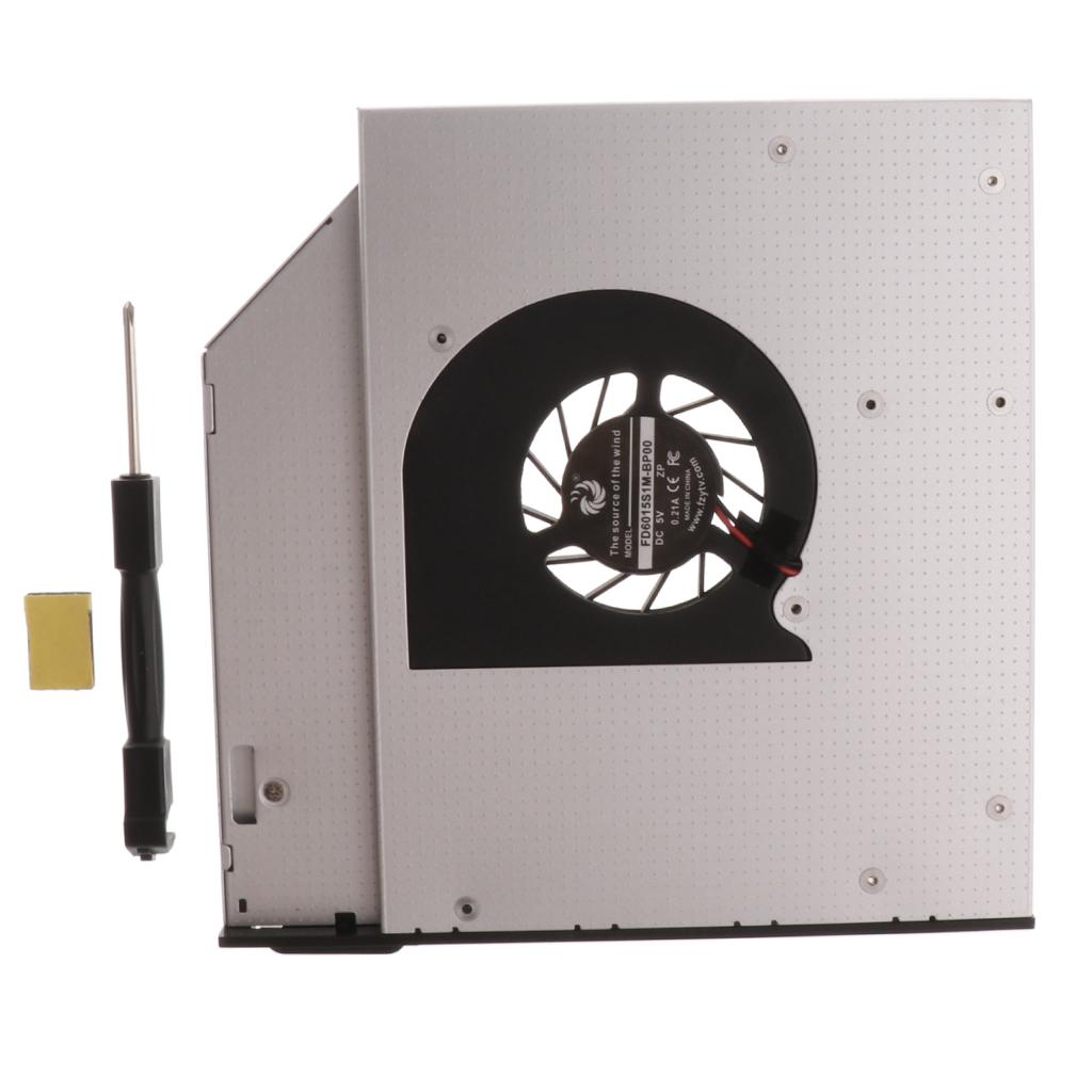 1Piece Laptop Internal Cooling Fan M.2 NGFF SSD Caddy Adapter 9.5mm SATA Drive Bay