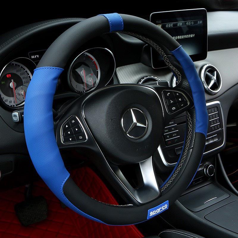 Bọc vô lăng SPARCO Cao Cấp - tay lái ô tô xe hơi 4-7 chỗ size 38cm kiểu dáng thể thao F1